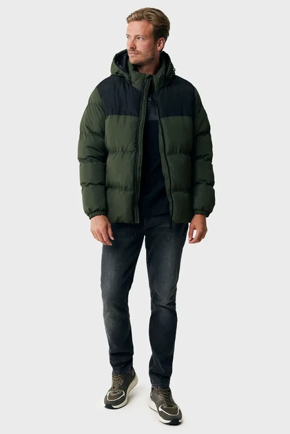 Чоловіча зелена куртка Mexx L MF006804543M - изображение 2