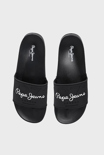 Чоловічі чорні слайдери SLIDER YOUNG Pepe Jeans 43 PMS70147 - изображение 4