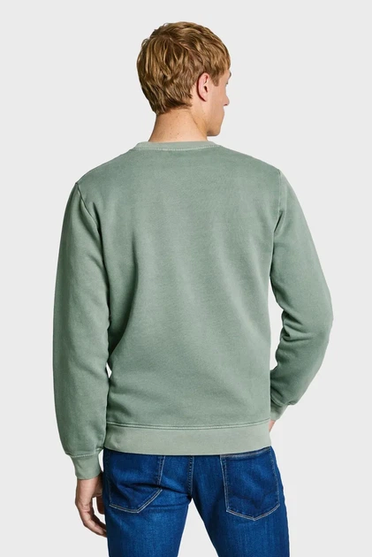 Чоловічий оливковий світшот Pepe Jeans S PM582735 - изображение 3