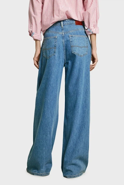 Жіночі сині джинси біля смужки WIDE LEG JEANS UHW JAIMY Pepe Jeans 24 PL204740ID12 - Фото 3 Жіночі сині джинси біля смужки WIDE LEG JEANS UHW JAIMY Pepe Jeans 24 PL204740ID12 - зображення 3