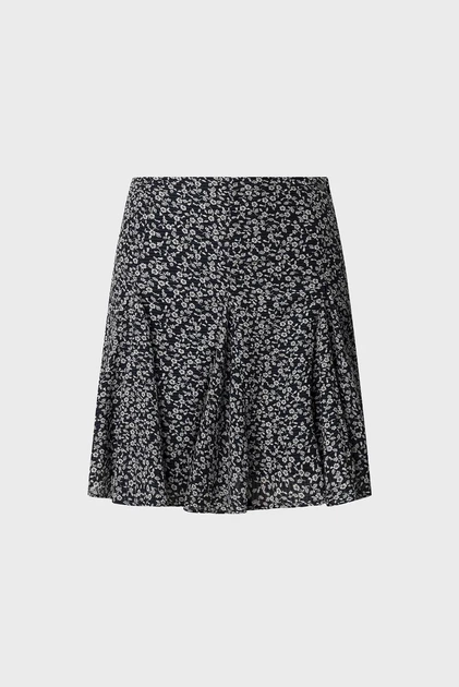 Жіноча темно-синя спідниця з узором CASSANDRA Pepe Jeans XS PL901196 - Фото 5 Жіноча темно-синя спідниця з узором CASSANDRA Pepe Jeans XS PL901196 - зображення 5