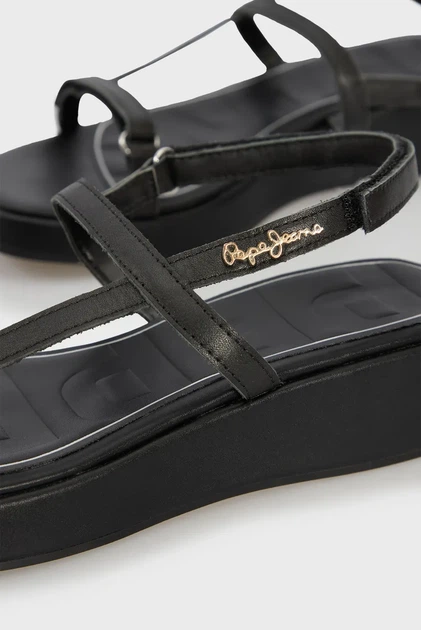 Жіночі чорні шкіряні сандалі HARU MIX Pepe Jeans 38 PLS90677 - изображение 2