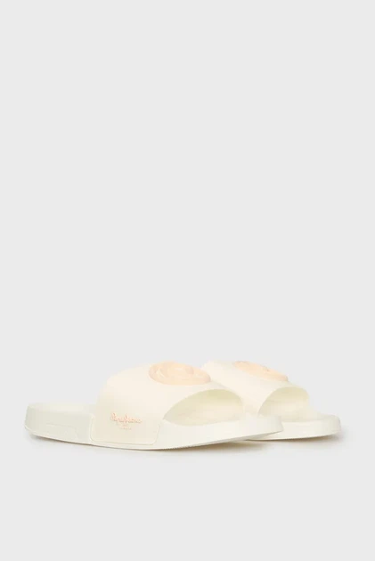 Жіночі білі слайдери SLIDER BRAND W Pepe Jeans 39 PLS70159 - изображение 3