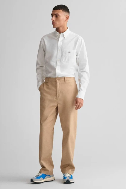 Чоловіча біла сорочка REG OXFORD SHIRT Gant S 3000200 - Фото 2 Чоловіча біла сорочка REG OXFORD SHIRT Gant S 3000200 - изображение 2