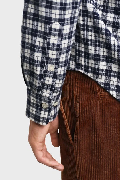 Чоловіча картата сорочка REG FLANNEL CHECK Gant S 3240217 - Фото 6 Чоловіча картата сорочка REG FLANNEL CHECK Gant S 3240217 - изображение 6
