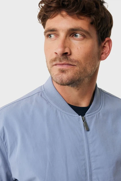 Чоловічий блакитний бомбер Cotton blend bomber jacket Mexx M MF006800751M - изображение 5