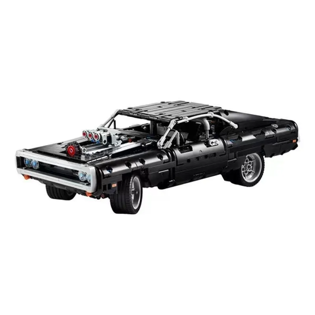Великий конструктор автомобіль Форсаж Technic Dodge Charger Домініка Торетто 1077 деталей technic чорний - зображення 6