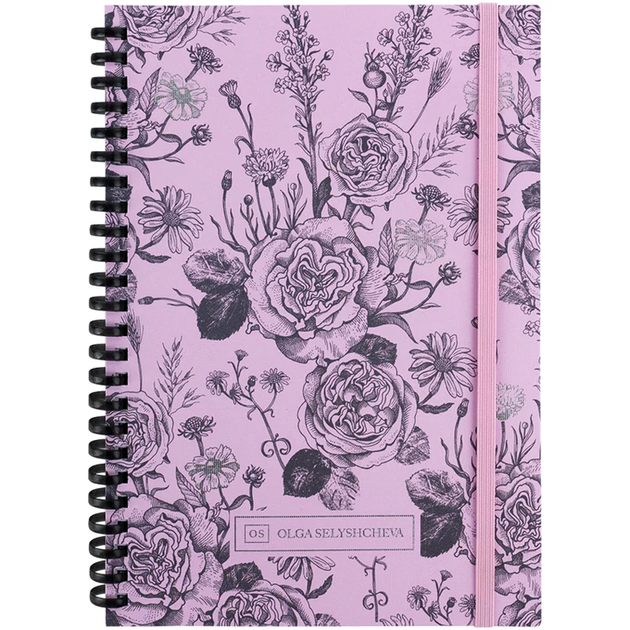 Блокнот на спiралi Axent Olga Selyshcheva, Pink Roses 8471-2-A-OS, А5, 80 аркушів, клітинка, картонна обкладинка 4063276248862 - Фото 1 Блокнот на спiралi Axent Olga Selyshcheva, Pink Roses 8471-2-A-OS, А5, 80 аркушів, клітинка, картонна обкладинка 4063276248862 - изображение 1