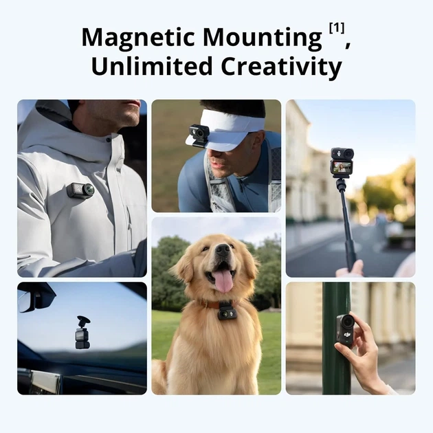 Экшн-камера DJI Osmo Nano 64GB / 12 МП / 4K / 120fps / Wi-Fi / Влагозащитная / Черная - изображение 3
