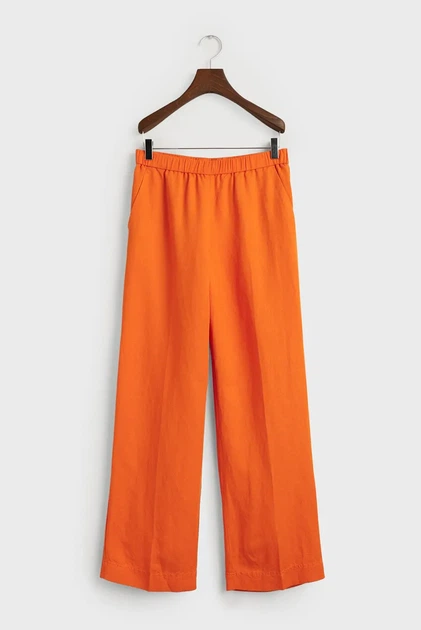 Жіночі помаранчеві лляні штани REL LINEN BLEND PULL ON Gant 34 4150306 - Фото 6 Жіночі помаранчеві лляні штани REL LINEN BLEND PULL ON Gant 34 4150306 - зображення 6