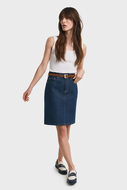Жіноча темно-синя джинсова спідниця DENIM Gant 36 4400192 - изображение 2
