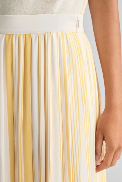 Жіноча біла плісирована спідниця REG STRIPED PLEATED Gant 38 4400124 - изображение 4