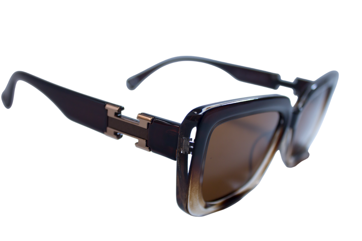 Жіночі сонцезахисні окуляри polarized, коричневі P370-2 - зображення 3