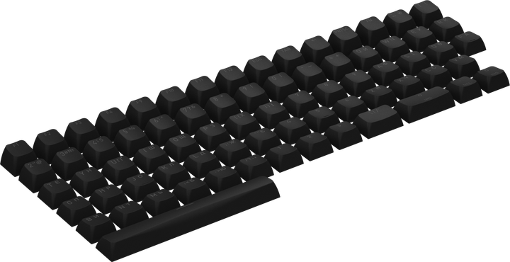 Набір кейкапів Hator OMA profile PBT keycap set, US/UA, A-part, ANSI/ISO Black (HTS500) - зображення 2