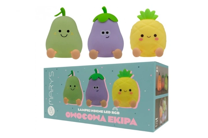 Zestaw lampek nocnych Mary's LED Owocowa ekipa 14950 (5906555614950) - obraz 4