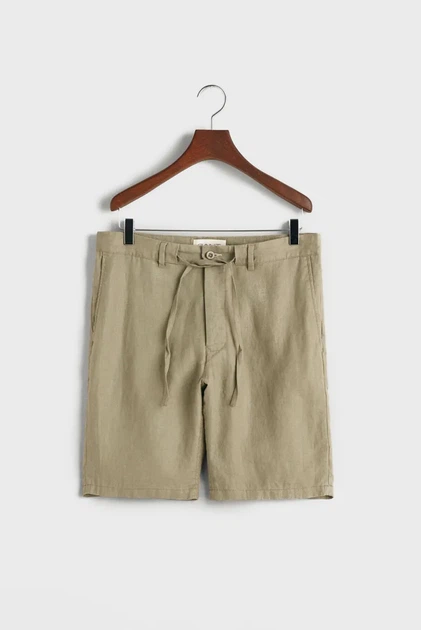 Чоловічі оливкові лляні шорти RELAXED LINEN DS Gant S 205073 - Фото 8 Чоловічі оливкові лляні шорти RELAXED LINEN DS Gant S 205073 - изображение 8