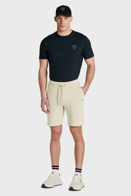 Чоловічі бежеві шорти REG SHIELD SWEAT Gant XL 2009027 - зображення 2