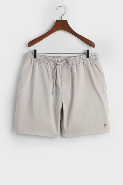 Чоловічі сірі шорти DRAWSTRING LOGO Gant XL 205075 - изображение 7