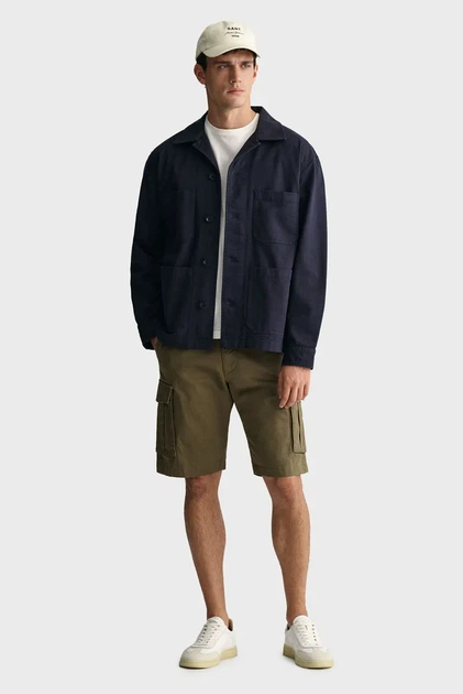 Чоловічі зелені шорти RELAXED TWILL CARGO SHORTS Gant 32 205069 - Фото 2 Чоловічі зелені шорти RELAXED TWILL CARGO SHORTS Gant 32 205069 - изображение 2