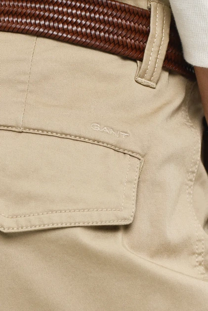 Чоловічі бежеві шорти RELAXED TWILL CARGO SHORTS Gant 32 205069 - Фото 5 Чоловічі бежеві шорти RELAXED TWILL CARGO SHORTS Gant 32 205069 - изображение 5