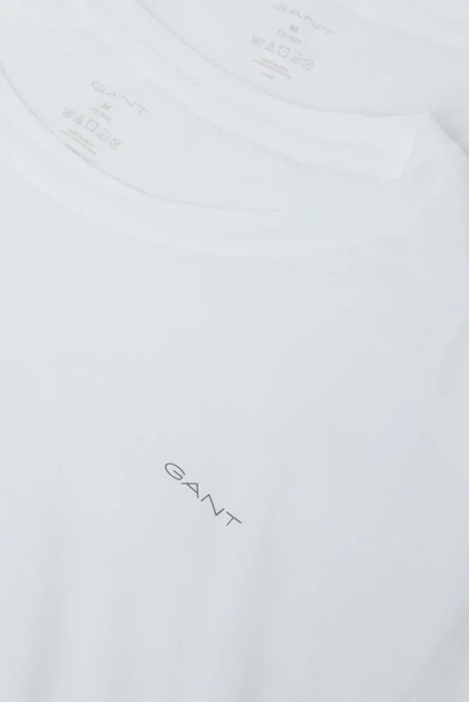 Чоловіча біла футболка (2 шт) Gant S 900002008 - изображение 5