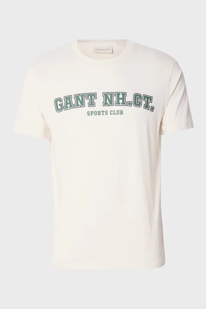 Чоловіча біла футболка GRAPHIC SS T-SHIRT Gant S 2003345 - Фото 1 Чоловіча біла футболка GRAPHIC SS T-SHIRT Gant S 2003345 - изображение 1
