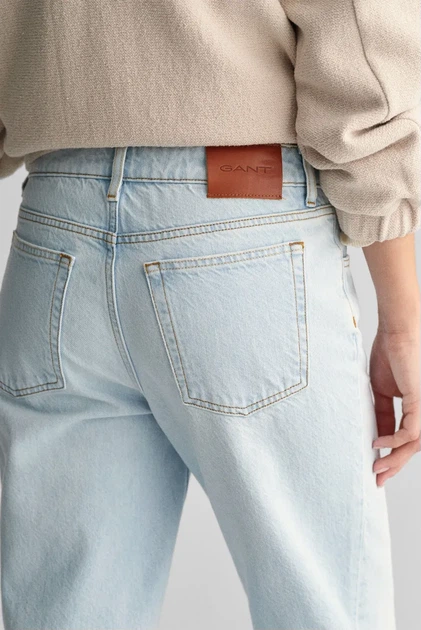 Жіночі блакитні джинси STRAIGHT RIGID JEANS Gant 27 4100225 - Фото 5 Жіночі блакитні джинси STRAIGHT RIGID JEANS Gant 27 4100225 - изображение 5