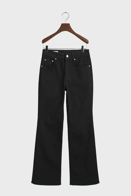 Жіночі чорні джинси BLACK SLIM FLARE Gant 28 4100238 - Фото 7 Жіночі чорні джинси BLACK SLIM FLARE Gant 28 4100238 - изображение 7