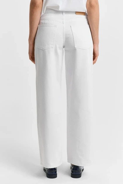 Жіночі білі джинси REL STRAIGHT WHITE JEANS Gant 30 4100254 - зображення 3