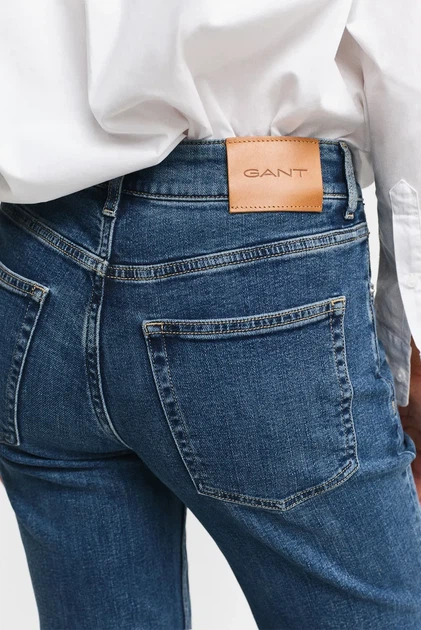Жіночі сині джинси Gant 29 4100243 - Фото 5 Жіночі сині джинси Gant 29 4100243 - изображение 5