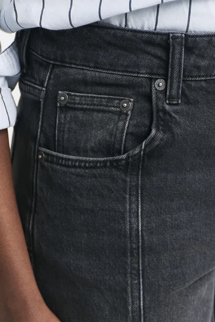Жіночі темно-сірі джинси RELAXED STRETCH SEAM JEANS Gant 28 4100255 - Фото 4 Жіночі темно-сірі джинси RELAXED STRETCH SEAM JEANS Gant 28 4100255 - изображение 4