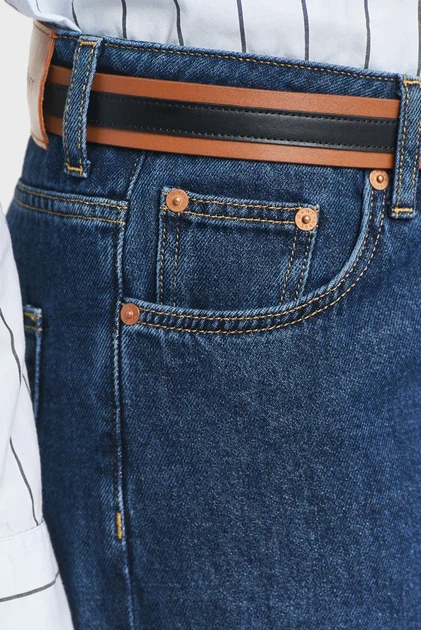 Жіночі темно-сині джинси WIDE LOW RISE Gant 30 4100256 - изображение 5