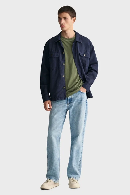 Чоловіча зелена футболка SUNFADED GRAPHIC SS Gant S 2013018 - изображение 2