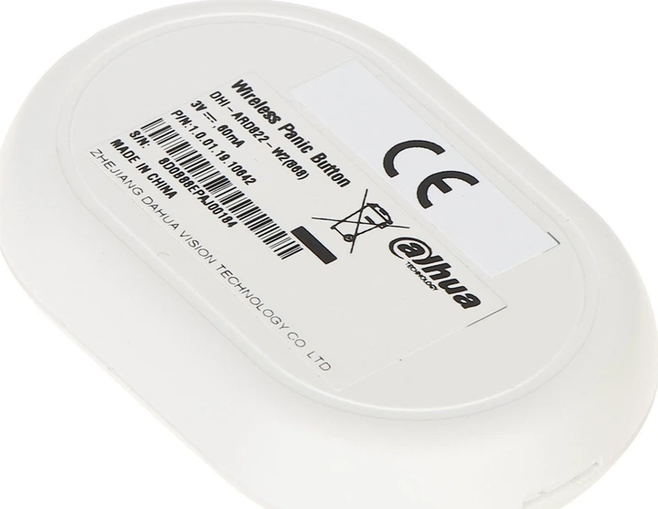 Бездротова тривожна кнопка Dahua ARD822-W2 Wireless Panic Button White (ARD822-W2-868) - зображення 3