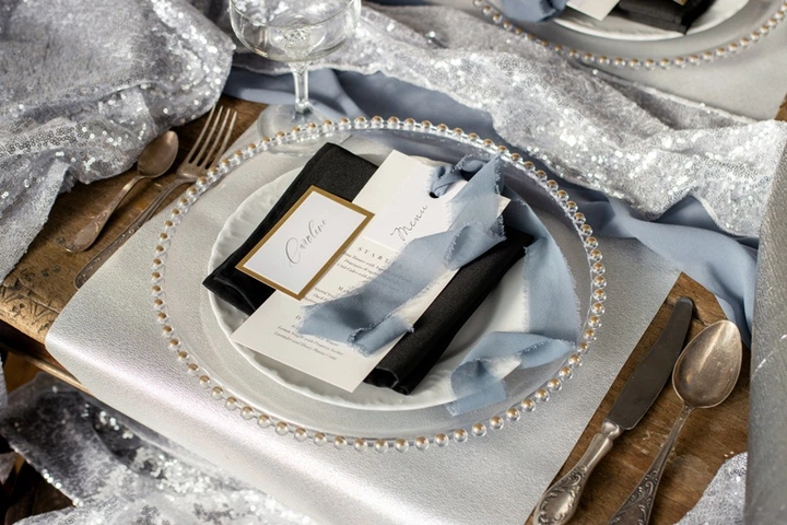 Serwetki materiałowe Party Deco 35x35cm Czarny (1 op. / 25 szt.) (5904555063907) - obraz 3
