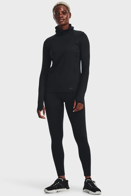 Жіночий чорний лонгслів UA Meridian CW Funnel Neck Under Armour S 1373965-001 - Фото 2 Жіночий чорний лонгслів UA Meridian CW Funnel Neck Under Armour S 1373965-001 - изображение 2