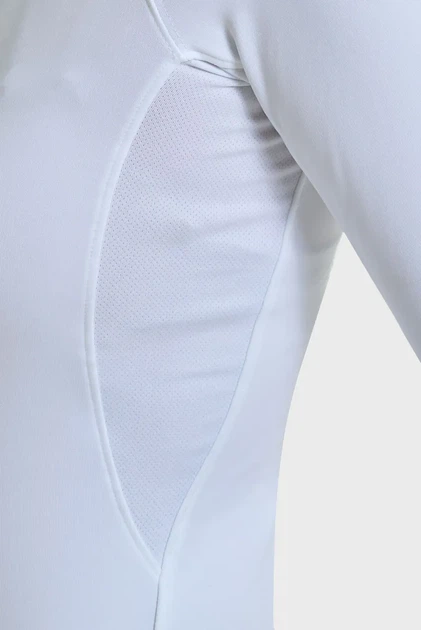 Жіночий білий лонгслів UA CG Authentics Mockneck Under Armour XS 1368702-100 - изображение 5