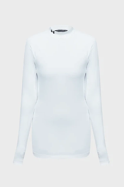 Жіночий білий лонгслів UA CG Authentics Mockneck Under Armour XS 1368702-100 - изображение 10