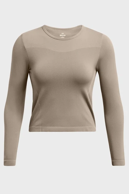 Жіночий коричневий лонгслів Vanish Elite Seamless LS Under Armour M 1383649-200 - изображение 4