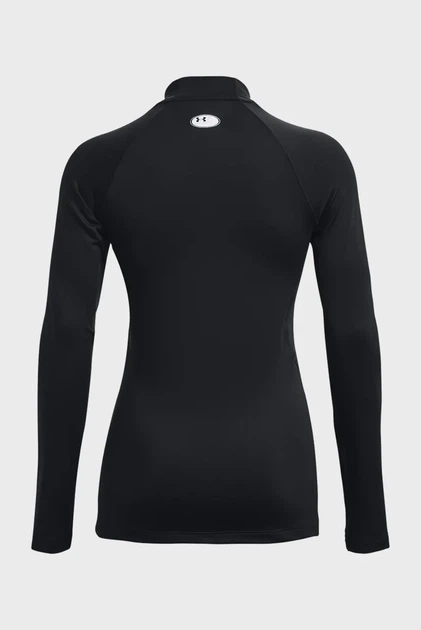 Жіночий чорний лонгслів UA CG Authentics Mockneck-BLK Under Armour M 1368702-001 - изображение 6