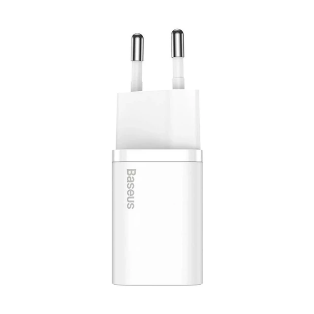 Сетевое зарядное устройство Baseus Super Silicone PD 25W USB-C with USB-C to USB-C Cable 1m White (TZCCSUP-L02) - изображение 3
