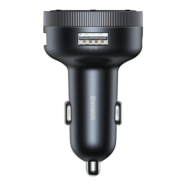 Автомобильное зарядное устройство Baseus Enjoy Bluetooth FM Launcher Dual-USB-A Black (CCLH-01) - изображение 3