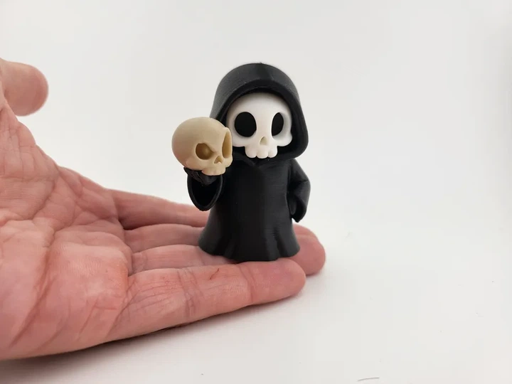Колекційна статуетка маленький Grim Reaper з черепом. Aivory. - изображение 3
