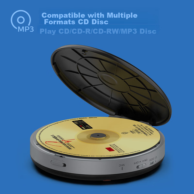 Портативний CD-програвач PHILIPS EXP5108, USB-флеш-накопичувач, навчальний ретранслятор, двосторонній Bluetooth-колонка, акумуляторний зовнішній підсилювач, багатофункціональний фонограф, жовтий - Фото 2 Портативний CD-програвач PHILIPS EXP5108, USB-флеш-накопичувач, навчальний ретранслятор, двосторонній Bluetooth-колонка, акумуляторний зовнішній підсилювач, багатофункціональний фонограф, жовтий - зображення 2