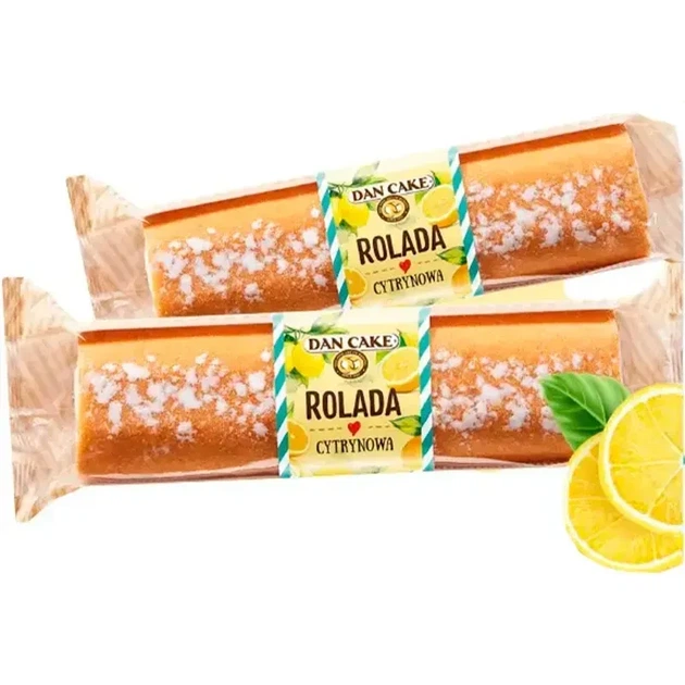 Рулет бісквітний лимонний Dan Cake Rolada 400 г - зображення 2