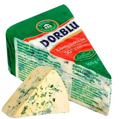 Сир з блакитною пліснявою Dorblu Classic 50% 100 г - Фото 1 Сир з блакитною пліснявою Dorblu Classic 50% 100 г - зображення 1
