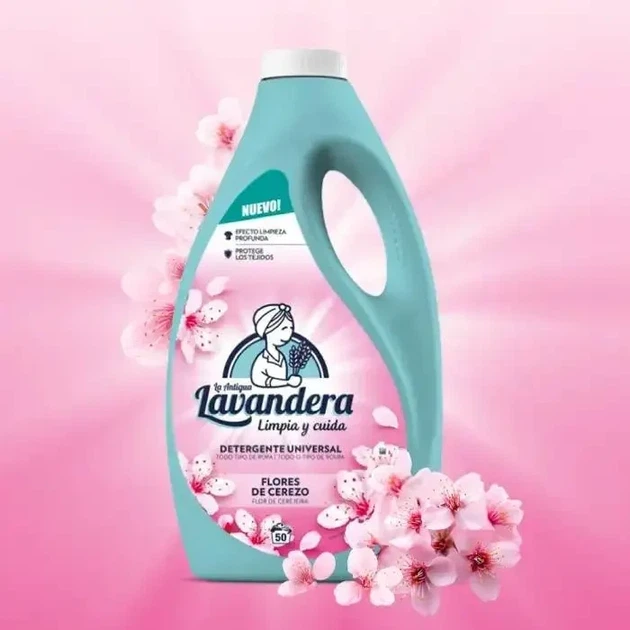 Гель для стирки Lavandera Flores de Cerezo с ароматом цветения вишни (50 стирок) 2,5 л - изображение 2