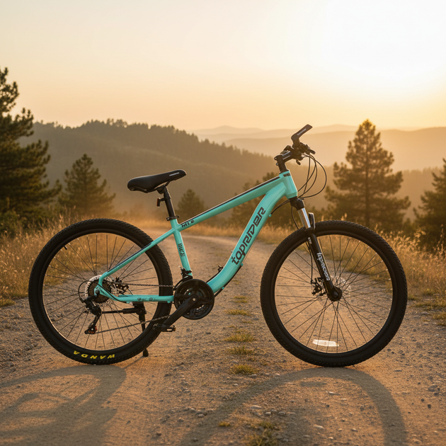 Велосипед горный Toprider 550 колеса 26" рама 15" аква - изображение 2