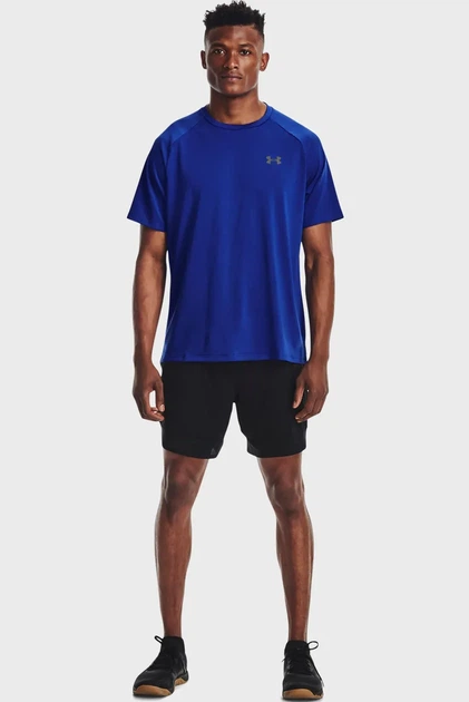 Чоловіча синя футболка UA Tech 2.0 SS Tee-BLU Under Armour S 1326413-400 - Фото 2 Чоловіча синя футболка UA Tech 2.0 SS Tee-BLU Under Armour S 1326413-400 - зображення 2