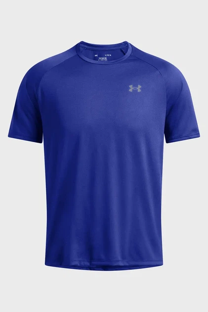 Чоловіча синя футболка UA Tech 2.0 SS Tee-BLU Under Armour M 1326413-400 - Фото 6 Чоловіча синя футболка UA Tech 2.0 SS Tee-BLU Under Armour M 1326413-400 - зображення 6